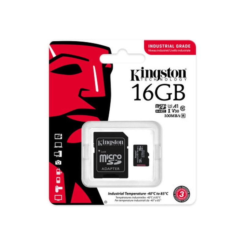 Kingston Technology Industrial 16 GB MicroSDHC UHS-I Clase 10 - Imagen 3