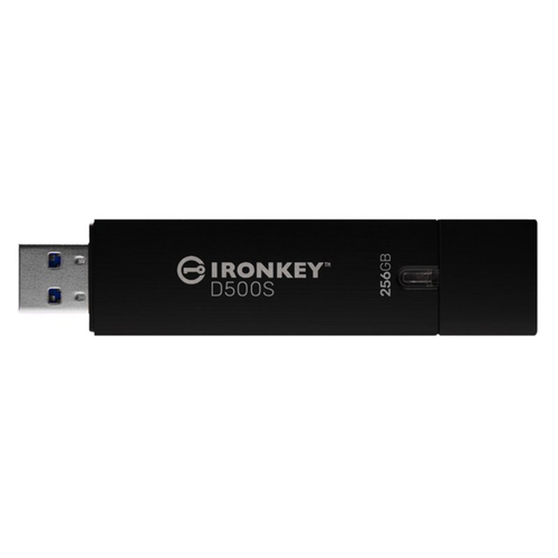 Kingston Technology IronKey D500S unidad flash USB 256 GB USB tipo A 3.2 Gen 1 (3.1 Gen 1) Negro Kingston Technology IronKey D500S unidad flash USB 256 GB USB tipo A 3.2 Gen 1 (3.1 Gen 1) Negro - Imagen 3