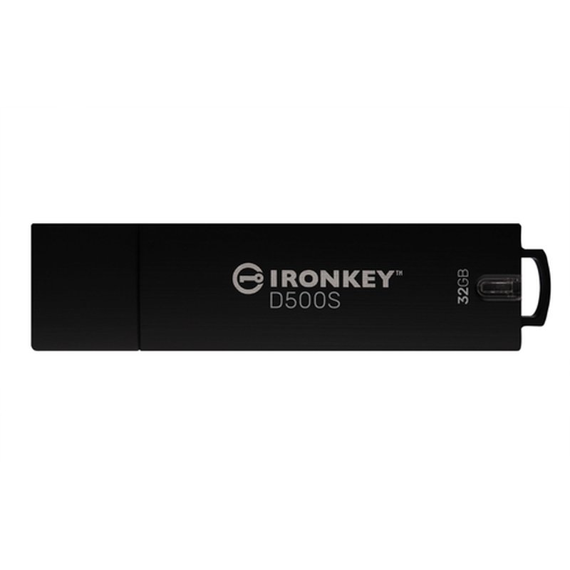 Kingston Technology IronKey D500S unidad flash USB 32 GB USB tipo A 3.2 Gen 1 (3.1 Gen 1) Negro