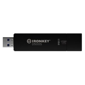 Kingston Technology IronKey D500S unidad flash USB 512 GB USB tipo A 3.2 Gen 1 (3.1 Gen 1) Negro Kingston Technology IronKey D500S unidad flash USB 512 GB USB tipo A 3.2 Gen 1 (3.1 Gen 1) Negro
