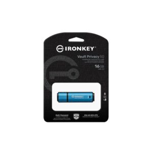 Kingston Technology IronKey Vault Privacy 50 unidad flash USB 16 GB USB tipo A 3.2 Gen 1 (3.1 Gen 1) Negro, Azul Kingston Technology IronKey Vault Privacy 50 unidad flash USB 16 GB USB tipo A 3.2 Gen 1 (3.1 Gen 1) Negro, Azul