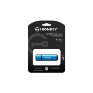 Kingston Technology IronKey Vault Privacy 50 unidad flash USB 512 GB USB Tipo C 3.2 Gen 1 (3.1 Gen 1) Negro, Azul Kingston Technology IronKey Vault Privacy 50 unidad flash USB 512 GB USB Tipo C 3.2 Gen 1 (3.1 Gen 1) Negro, Azul