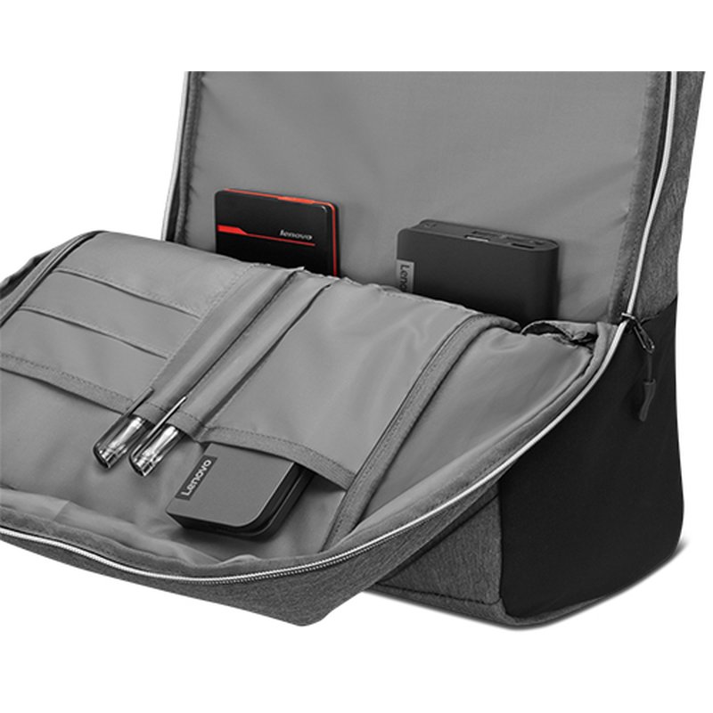 Lenovo GX40X54261 maletines para portátil 39,6 cm (15.6") Mochila Carbón vegetal, Gris - Imagen 5