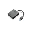 Lenovo Universal USB 3.0 to VGA/HDMI USB tipo A Negro