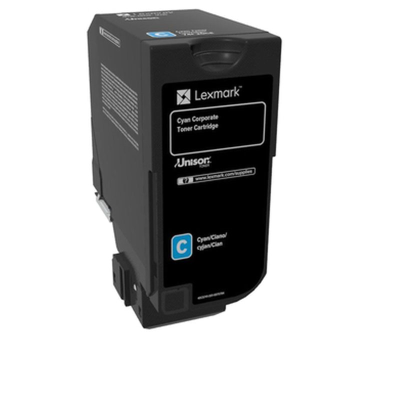 Lexmark 74C20CE cartucho de tóner 1 pieza(s) Original Cian