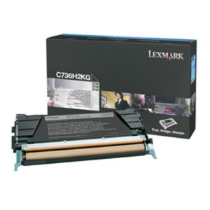 Lexmark C736H2KG cartucho de tóner 1 pieza(s) Original Negro