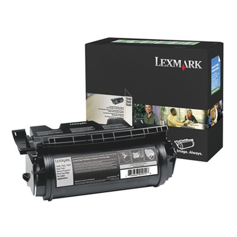 Lexmark High Yield Return Programme Cartridge, T64x cartucho de tóner Original Negro