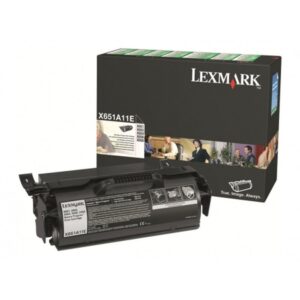 Lexmark X651A11E cartucho de tóner 1 pieza(s) Original Negro