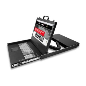 Lindy 21710 consola de rack 43,2 cm (17") 1920 x 1080 Pixeles Metal Negro 1U