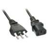 Lindy 30413 cable de transmisión Negro 2 m CEI 23-16 C13 acoplador