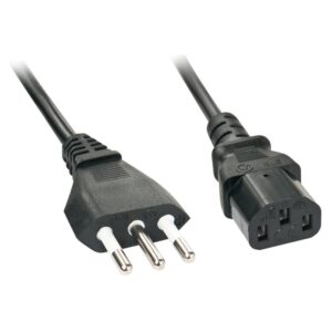 Lindy 30413 cable de transmisión Negro 2 m CEI 23-16 C13 acoplador