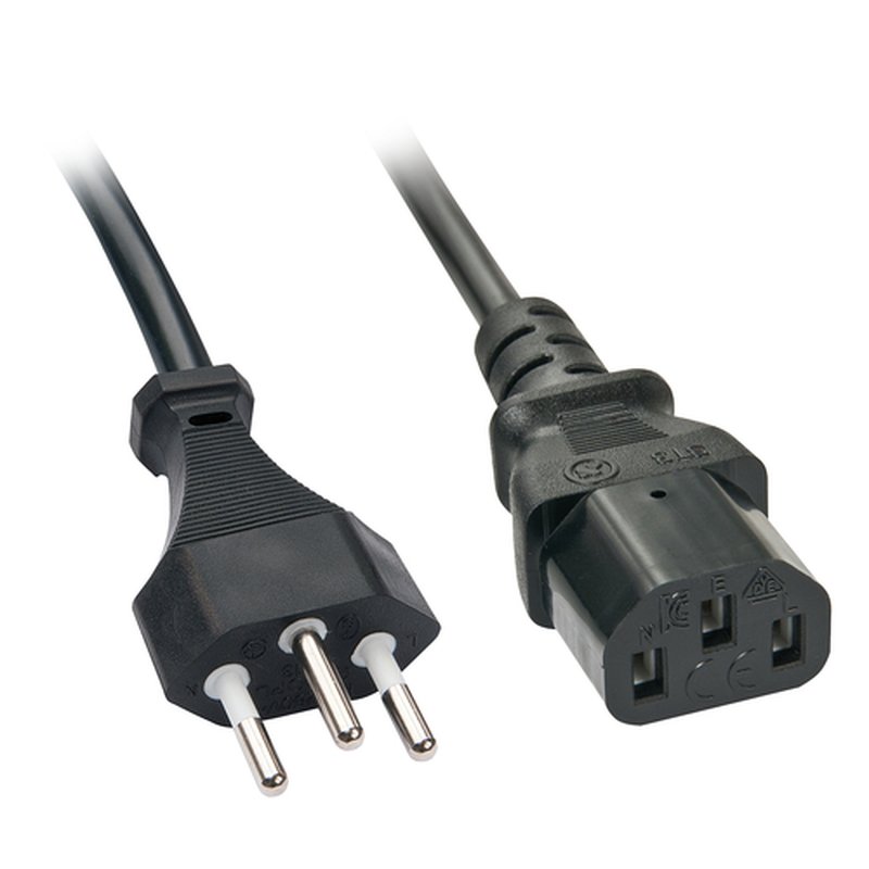 Lindy 30418 cable de transmisión Negro 3 m C13 acoplador