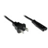Lindy 30424 cable de transmisión Negro 2 m NEMA 1-15P C7 acoplador