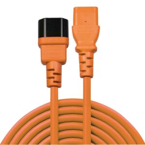 Alternative view of Lindy 30473 cable de transmisión Negro, Naranja 0,5 m C14 acoplador C13 acoplador