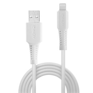 Alternative view of Lindy 31325 cable USB 0,5 m USB 2.0 USB A Blanco