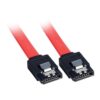 Lindy 33449 cable de SATA 0,2 m Rojo
