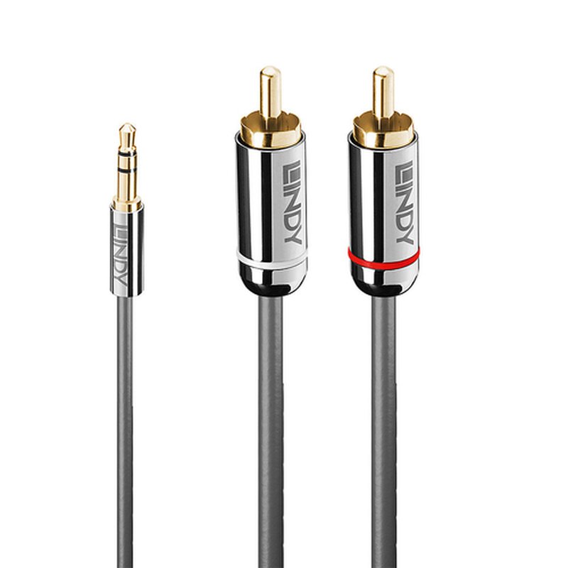 Lindy 35332 cable de audio 0,5 m 3,5mm 2 x RCA Antracita Lindy 35332 cable de audio 0,5 m 3,5mm 2 x RCA Antracita