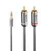Lindy 35335 cable de audio 3 m 3,5mm 2 x RCA Antracita Lindy 35335 cable de audio 3 m 3,5mm 2 x RCA Antracita