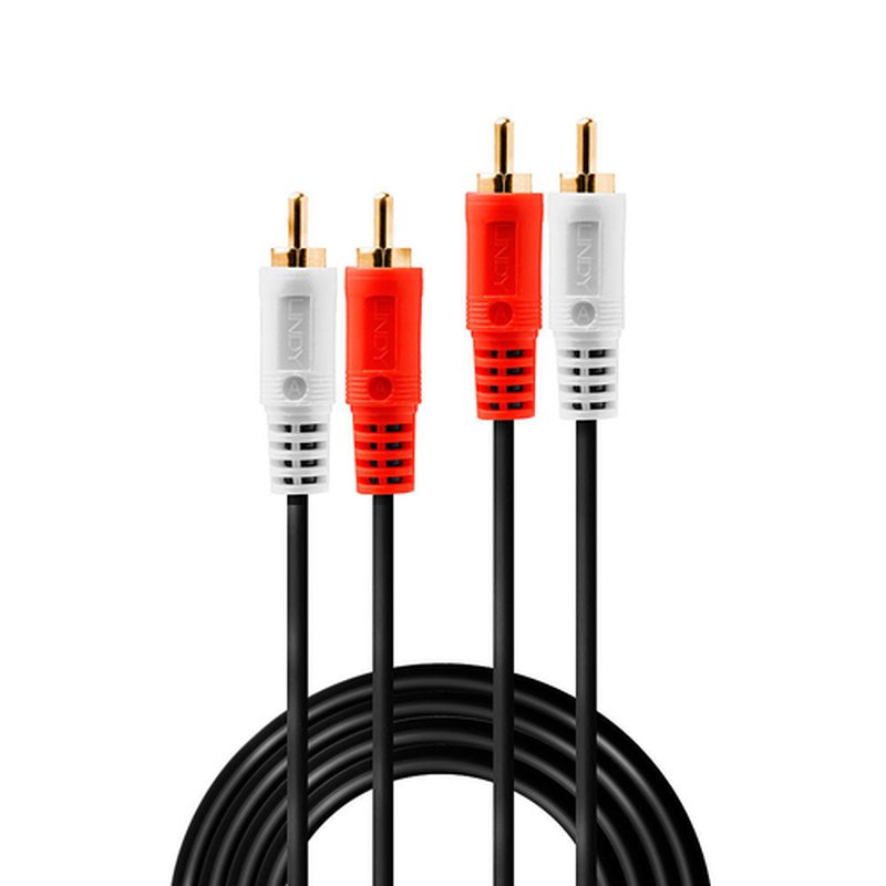 Lindy 35661 cable de audio 2 m 2 x RCA Rojo, Blanco - Imagen 2