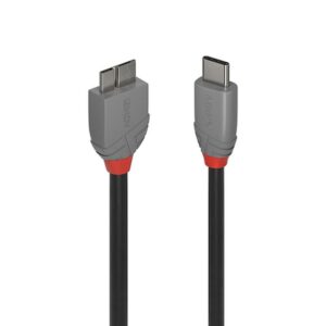 Lindy 36622 cable USB 2 m USB 3.2 Gen 1 (3.1 Gen 1) USB C Micro-USB B Negro