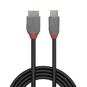 Alternative view of Lindy 36622 cable USB 2 m USB 3.2 Gen 1 (3.1 Gen 1) USB C Micro-USB B Negro