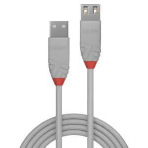 Alternative view of Lindy 36711 cable USB 0,5 m USB 2.0 USB A Gris