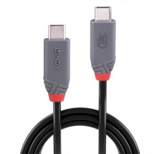 Alternative view of Lindy 36958 cable USB 2 m USB4 Gen 3x2 USB C Negro