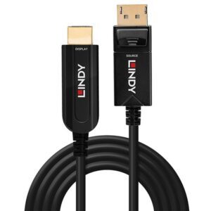 Alternative view of Lindy 38490 adaptador de cable de vídeo 10 m DisplayPort HDMI tipo A (Estándar) Negro