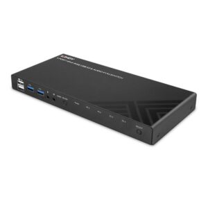 Lindy 39313 interruptor KVM Negro