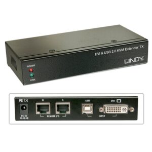 Lindy 39377 interruptor KVM Negro