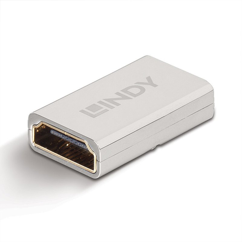 Lindy 41511 cambiador de género para cable HDMI 2.1 Plata - Imagen 2