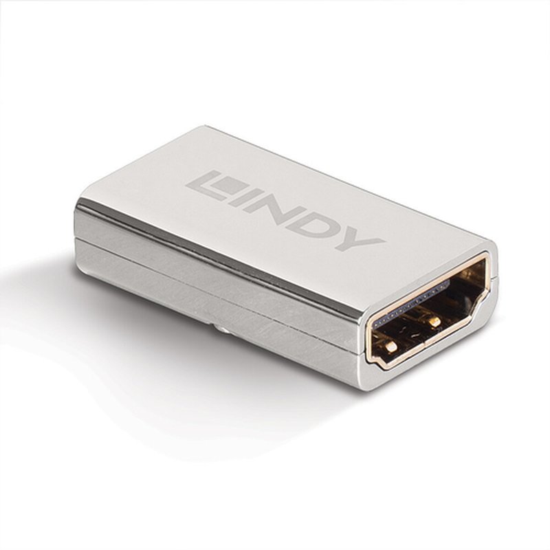 Lindy 41511 cambiador de género para cable HDMI 2.1 Plata - Imagen 3