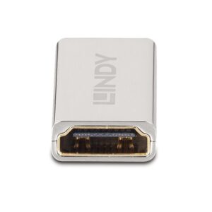 Lindy 41511 cambiador de género para cable HDMI 2.1 Plata