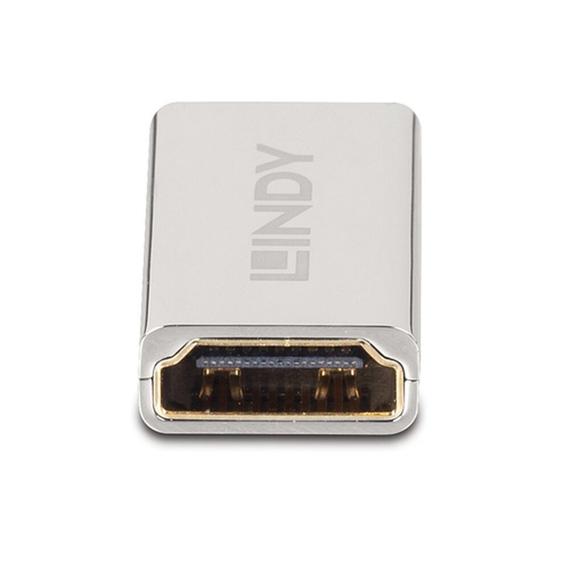 Lindy 41511 cambiador de género para cable HDMI 2.1 Plata - Imagen 4