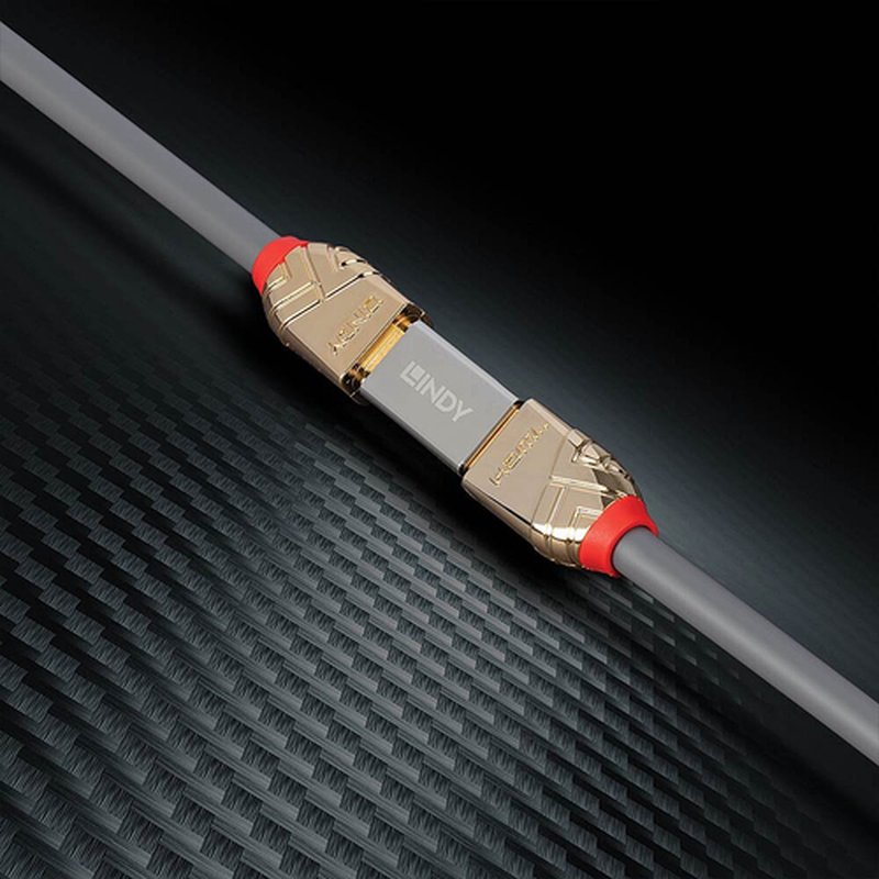 Lindy 41511 cambiador de género para cable HDMI 2.1 Plata - Imagen 5