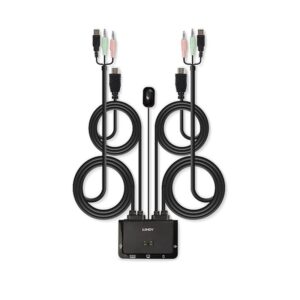 Lindy 42340 interruptor KVM Negro