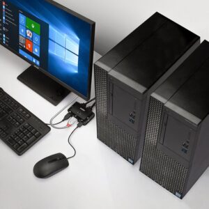 Lindy 42340 interruptor KVM Negro