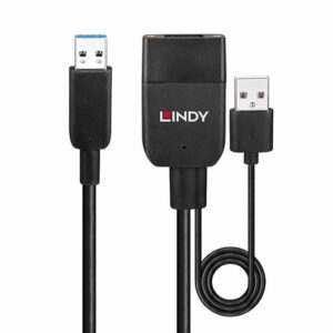 Alternative view of Lindy 43357 hub de interfaz USB 3.2 Gen 2 (3.1 Gen 2) Type-A 100 Mbit/s Negro
