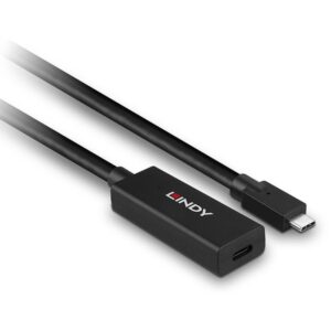 Lindy 43364 cable USB 5 m USB 3.2 Gen 2 (3.1 Gen 2) USB C Negro