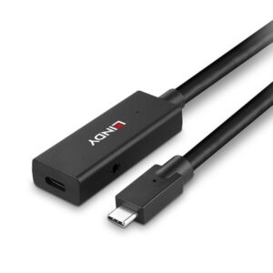 Lindy 43364 cable USB 5 m USB 3.2 Gen 2 (3.1 Gen 2) USB C Negro