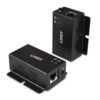 Lindy 43386 ampliador de red Transmisor y receptor de red Negro