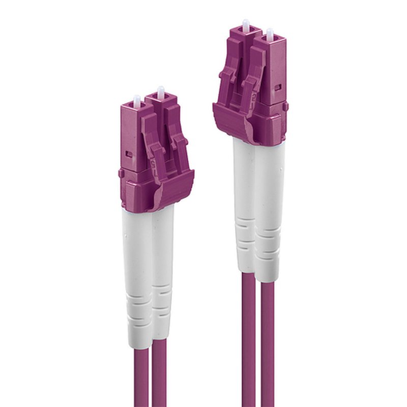 Lindy 46346 cable de fibra optica 20 m LC OM4 Rosa