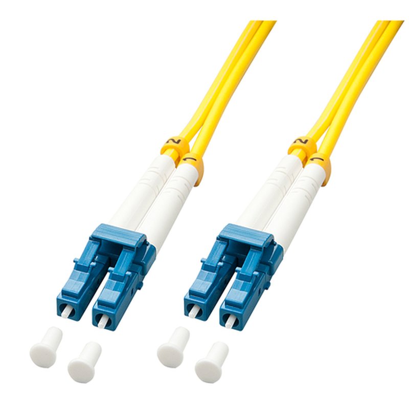 Lindy 47456 cable de fibra optica 20 m LC OS2 Amarillo
