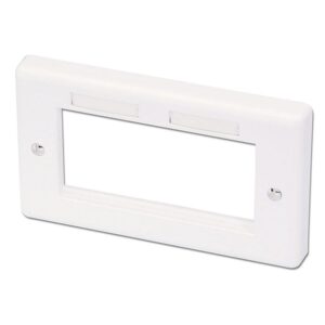 Lindy 60542 placa de pared y cubierta de interruptor Blanco