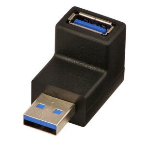 Lindy 71260 cambiador de género para cable USB A Negro