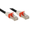 Lindy Cat.6 (A) SSTP / S/FTP PIMF Premium 1.0m cable de red Negro 1 m