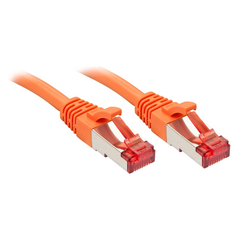 Lindy RJ-45 Cat.6 S/FTP 0.5m cable de red Naranja 0,5 m Cat6 S/FTP (S-STP)
