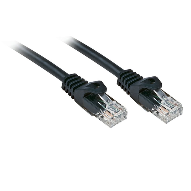 Lindy Rj45/Rj45 Cat6 1m cable de red Negro U/UTP (UTP)