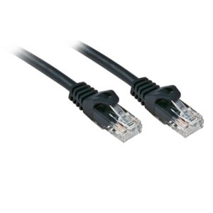 Lindy Rj45/Rj45 Cat6 5m cable de red Negro U/UTP (UTP)
