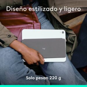 Alternative view of Logitech Keys-To-Go 2, teclado inalámbrico portátil para iPad con tapa integrada, estilizado y compacto, para iPad, iPhone, Mac y Apple TV, para alternar fácilmente entre dispositivos, Grafite